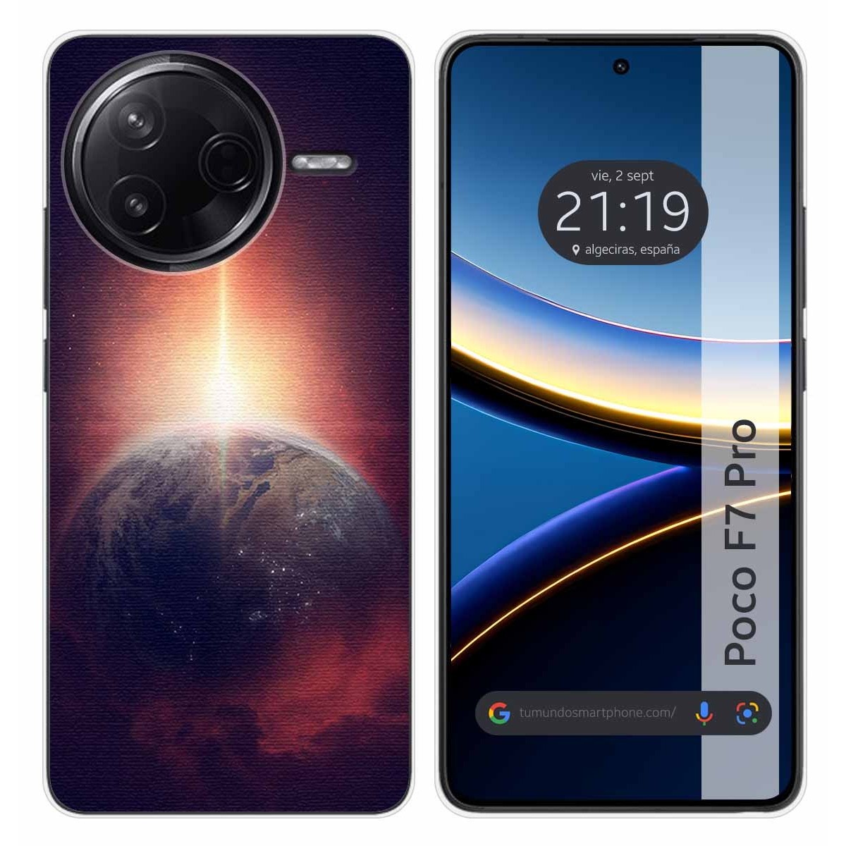 Funda Silicona para Xiaomi Poco F7 Pro 5G diseño Tierra Dibujos