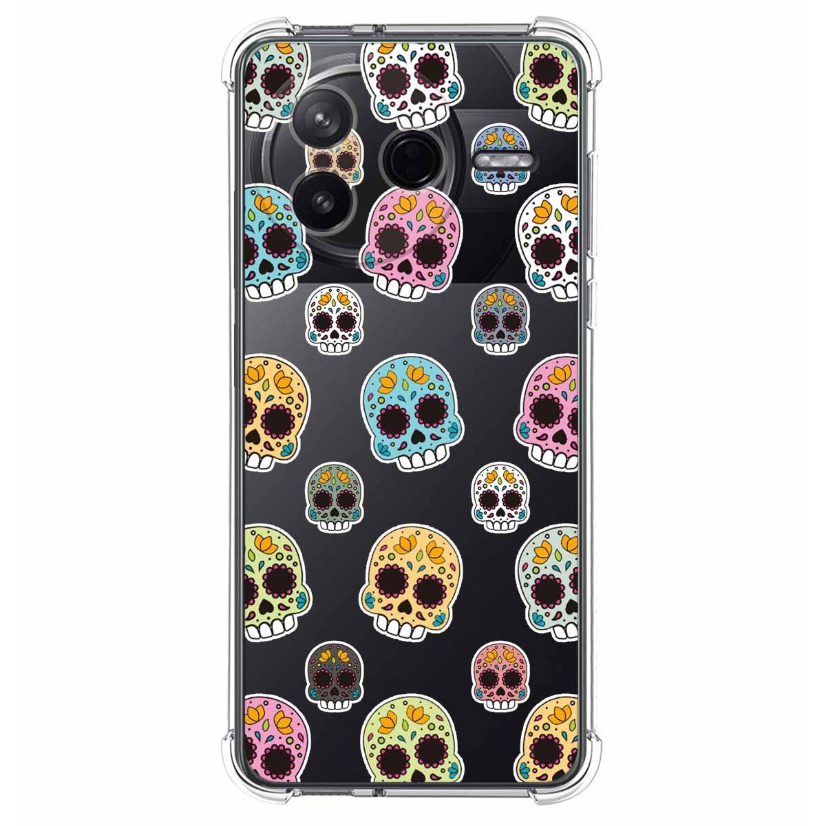 Funda Silicona Antigolpes para Xiaomi Poco F7 Pro 5G diseño Catrina Dibujos