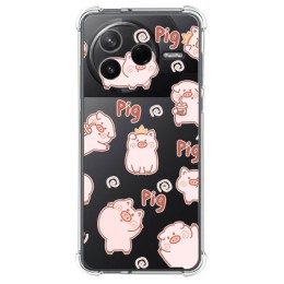 Funda Silicona Antigolpes para Xiaomi Poco F7 Pro 5G diseño Cerdos Dibujos