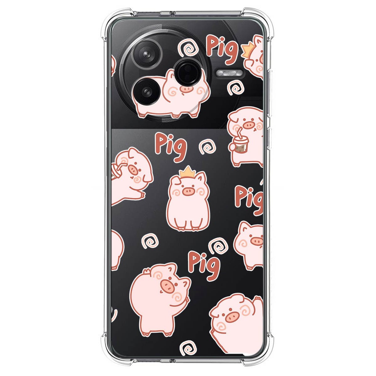 Funda Silicona Antigolpes para Xiaomi Poco F7 Pro 5G diseño Cerdos Dibujos