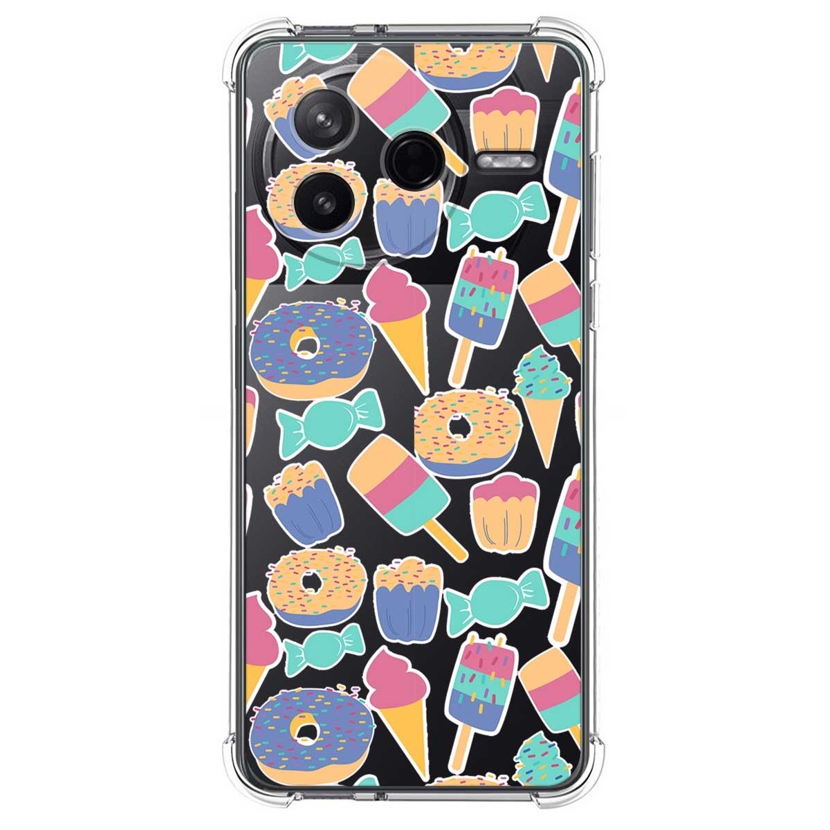 Funda Silicona Antigolpes para Xiaomi Poco F7 Pro 5G diseño Dulces 02 Dibujos