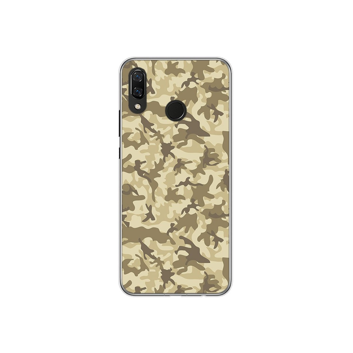 Funda Gel Tpu para Huawei P Smart Plus Diseño Sand Camuflaje Dibujos