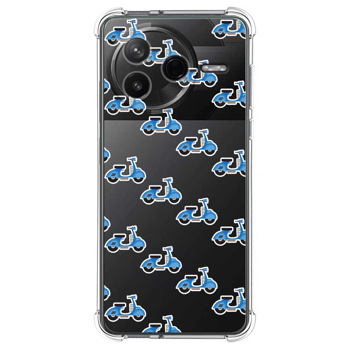 Funda Silicona Antigolpes para Xiaomi Poco F7 Pro 5G diseño Scooter Dibujos