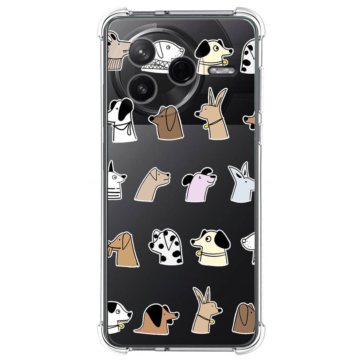Funda Silicona Antigolpes para Xiaomi Poco F7 Pro 5G diseño Perros Dibujos