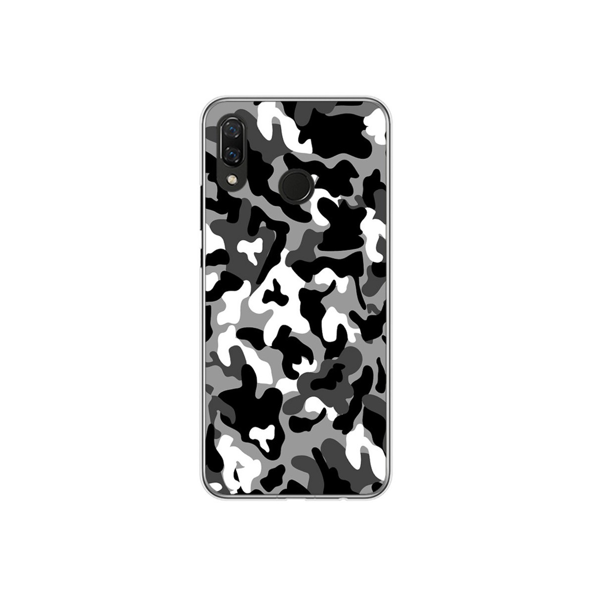 Funda Gel Tpu para Huawei P Smart Plus Diseño Snow Camuflaje Dibujos