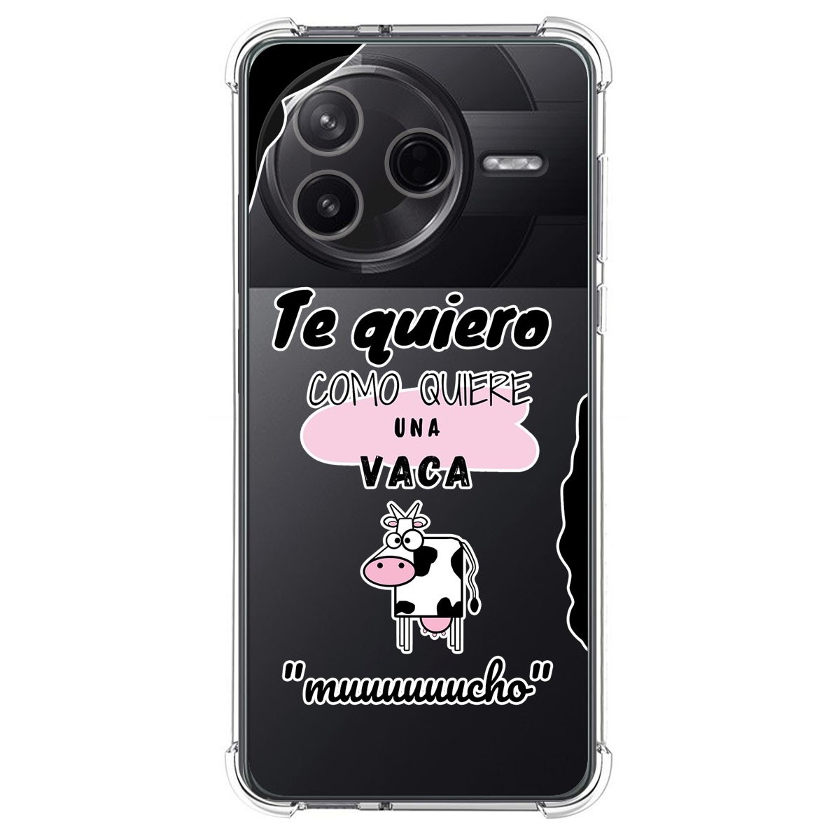 Funda Silicona Antigolpes para Xiaomi Poco F7 Pro 5G diseño Vaca Dibujos
