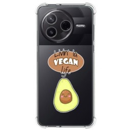 Funda Silicona Antigolpes para Xiaomi Poco F7 Pro 5G diseño Vegan Life Dibujos
