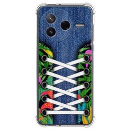 Funda Silicona Antigolpes para Xiaomi Poco F7 Pro 5G diseño Zapatillas 13 Dibujos