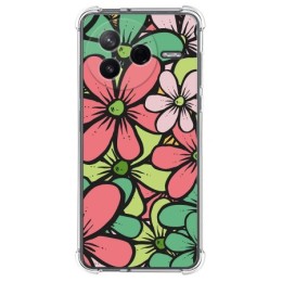 Funda Silicona Antigolpes para Xiaomi Poco F7 Pro 5G diseño Flores 02 Dibujos