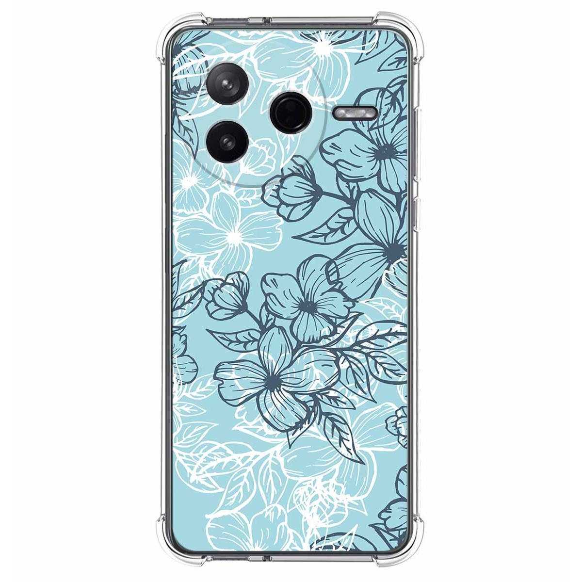Funda Silicona Antigolpes para Xiaomi Poco F7 Pro 5G diseño Flores 03 Dibujos