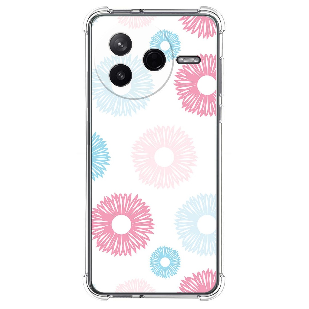 Funda Silicona Antigolpes para Xiaomi Poco F7 Pro 5G diseño Flores 06 Dibujos