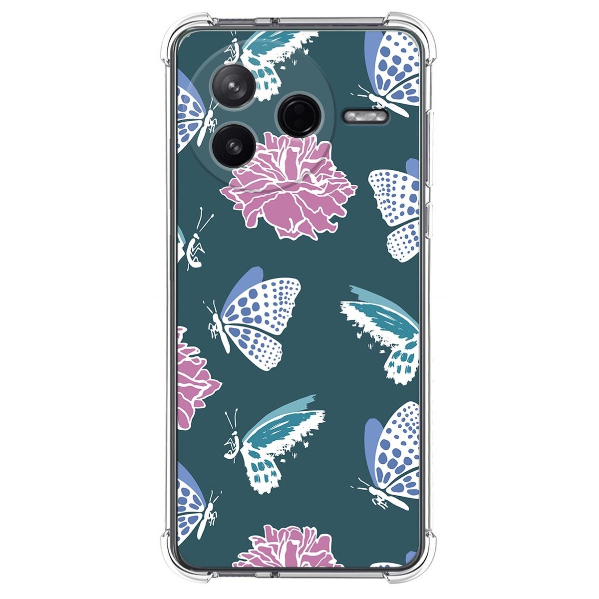 Funda Silicona Antigolpes para Xiaomi Poco F7 Pro 5G diseño Flores 10 Dibujos
