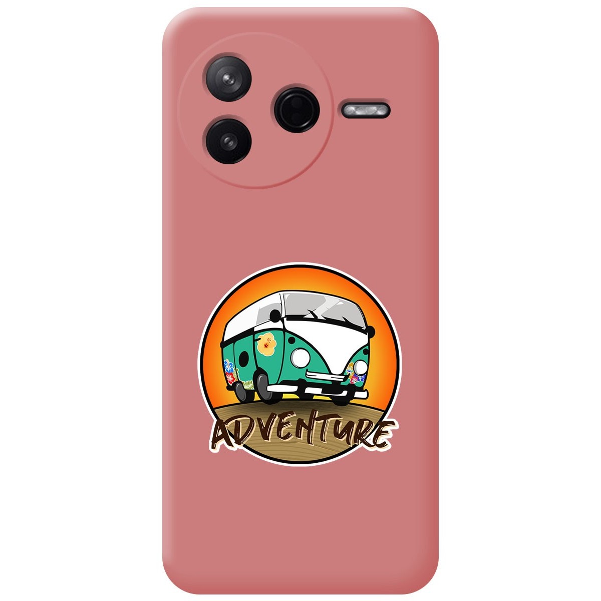 Funda Silicona Líquida Rosa para Xiaomi Poco F7 Pro 5G diseño Adventure Dibujos