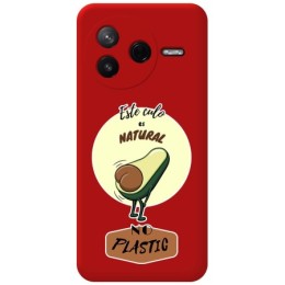 Funda Silicona Líquida Roja para Xiaomi Poco F7 Pro 5G diseño Culo Natural Dibujos