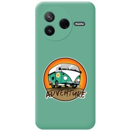 Funda Silicona Líquida Verde para Xiaomi Poco F7 Pro 5G diseño Adventure Dibujos