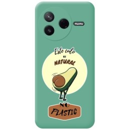 Funda Silicona Líquida Verde para Xiaomi Poco F7 Pro 5G diseño Culo Natural Dibujos