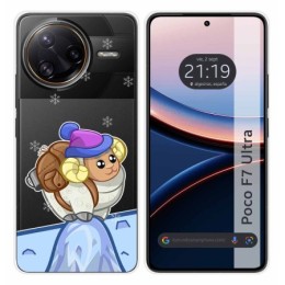 Funda Silicona Transparente para Xiaomi Poco F7 Ultra 5G diseño Cabra Dibujos