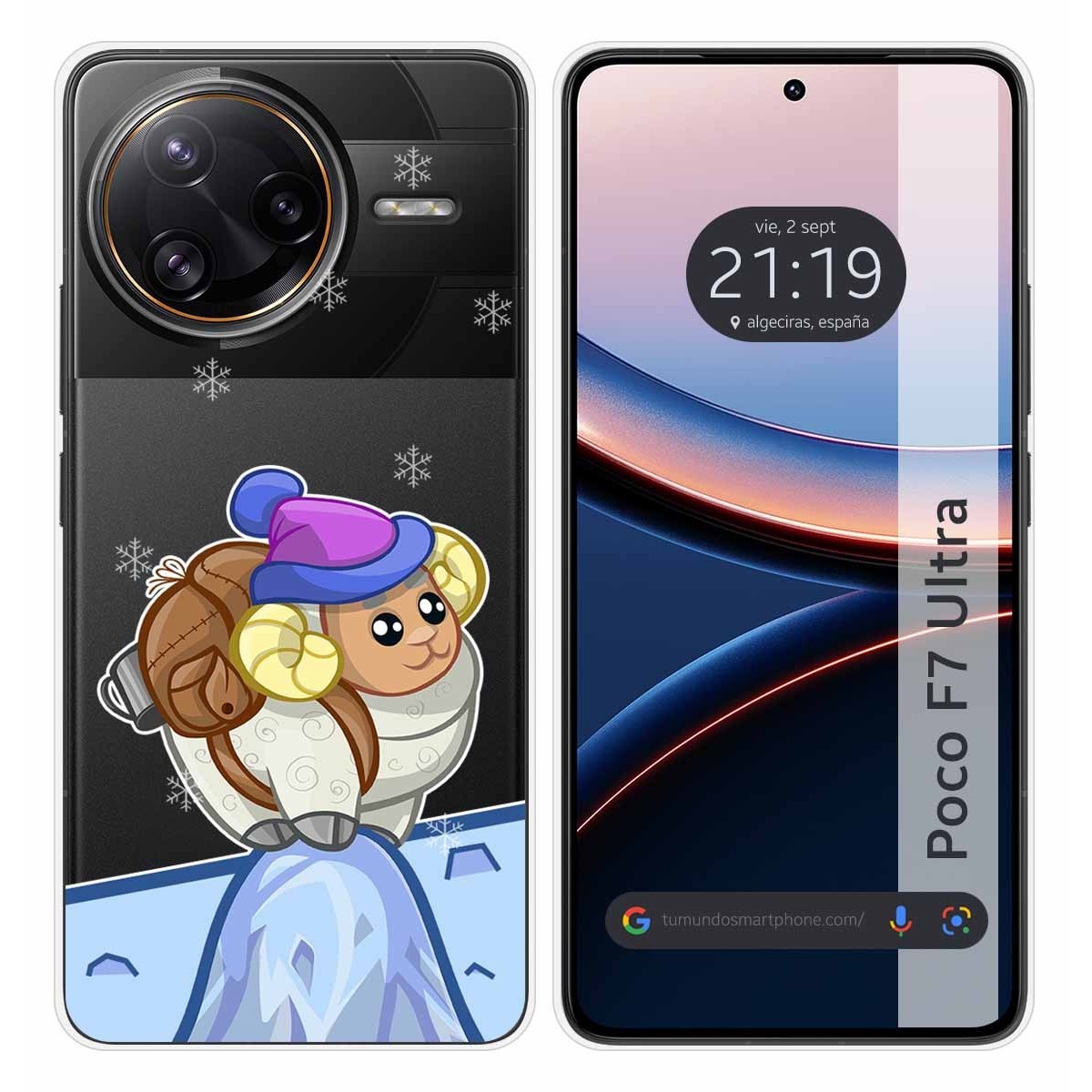 Funda Silicona Transparente para Xiaomi Poco F7 Ultra 5G diseño Cabra Dibujos