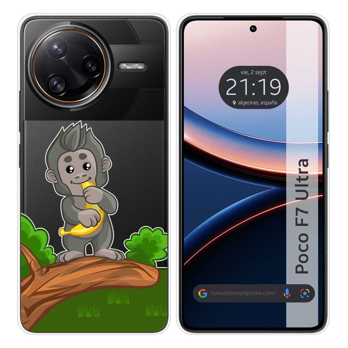 Funda Silicona Transparente para Xiaomi Poco F7 Ultra 5G diseño Mono Dibujos