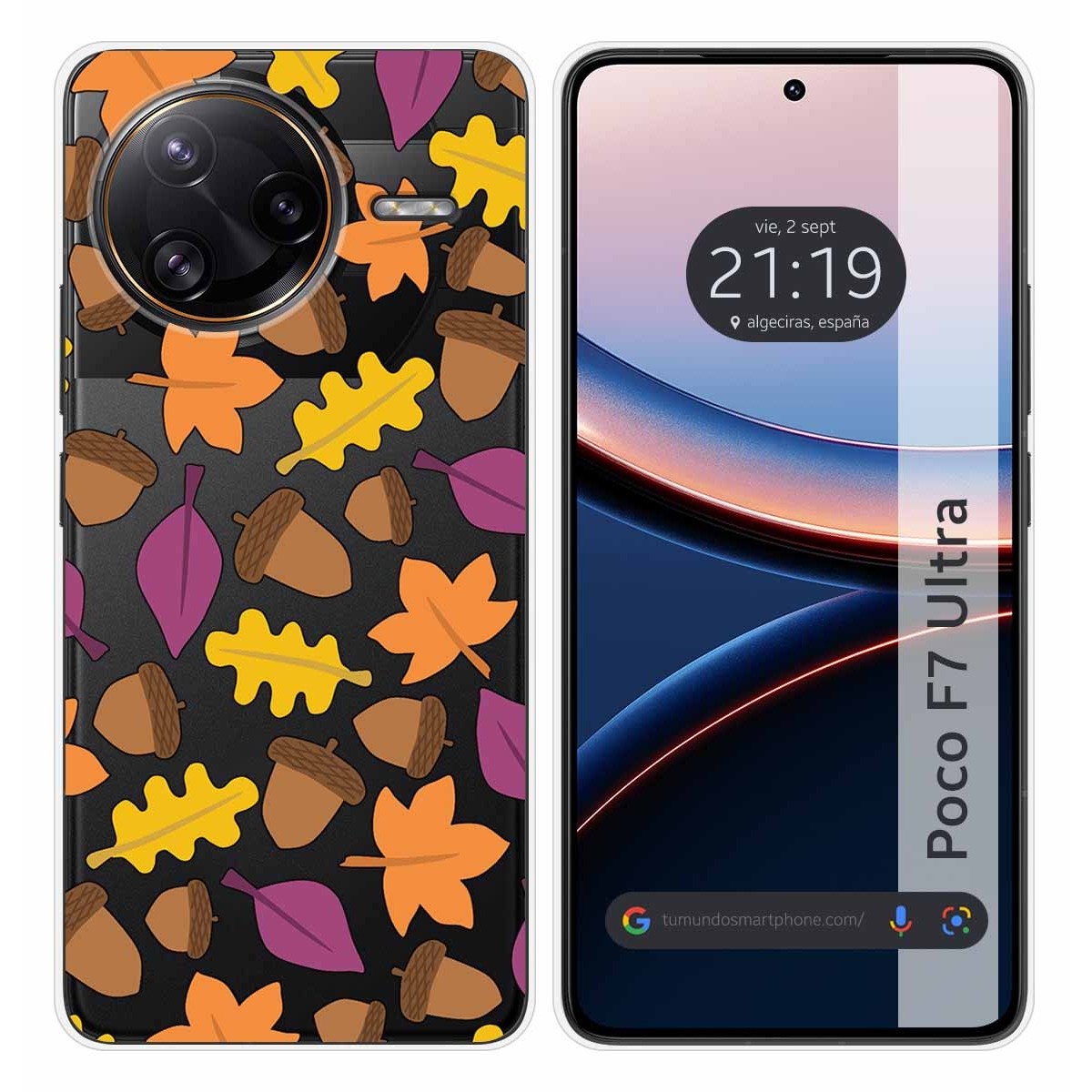 Funda Silicona Transparente para Xiaomi Poco F7 Ultra 5G diseño Otoño Dibujos