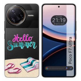 Funda Silicona Transparente para Xiaomi Poco F7 Ultra 5G diseño Summer Dibujos