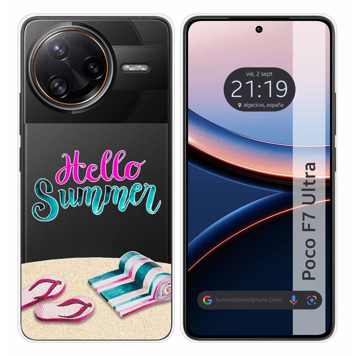 Funda Silicona Transparente para Xiaomi Poco F7 Ultra 5G diseño Summer Dibujos