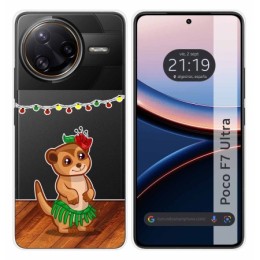 Funda Silicona Transparente para Xiaomi Poco F7 Ultra 5G diseño Suricata Dibujos