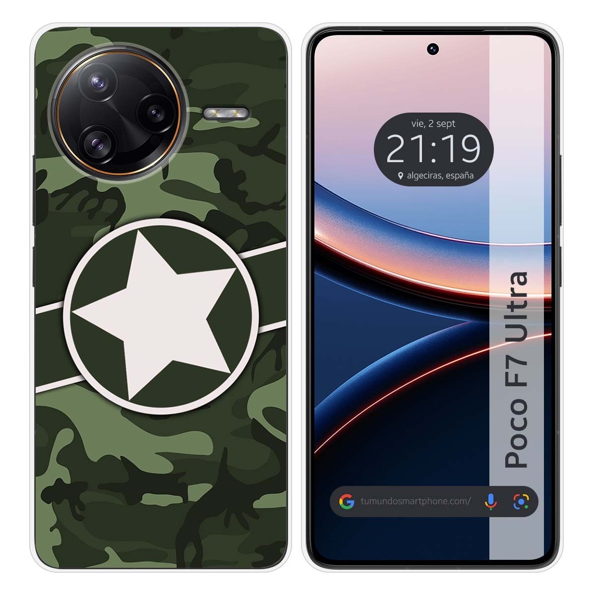 Funda Silicona para Xiaomi Poco F7 Ultra 5G diseño Camuflaje 01 Dibujos