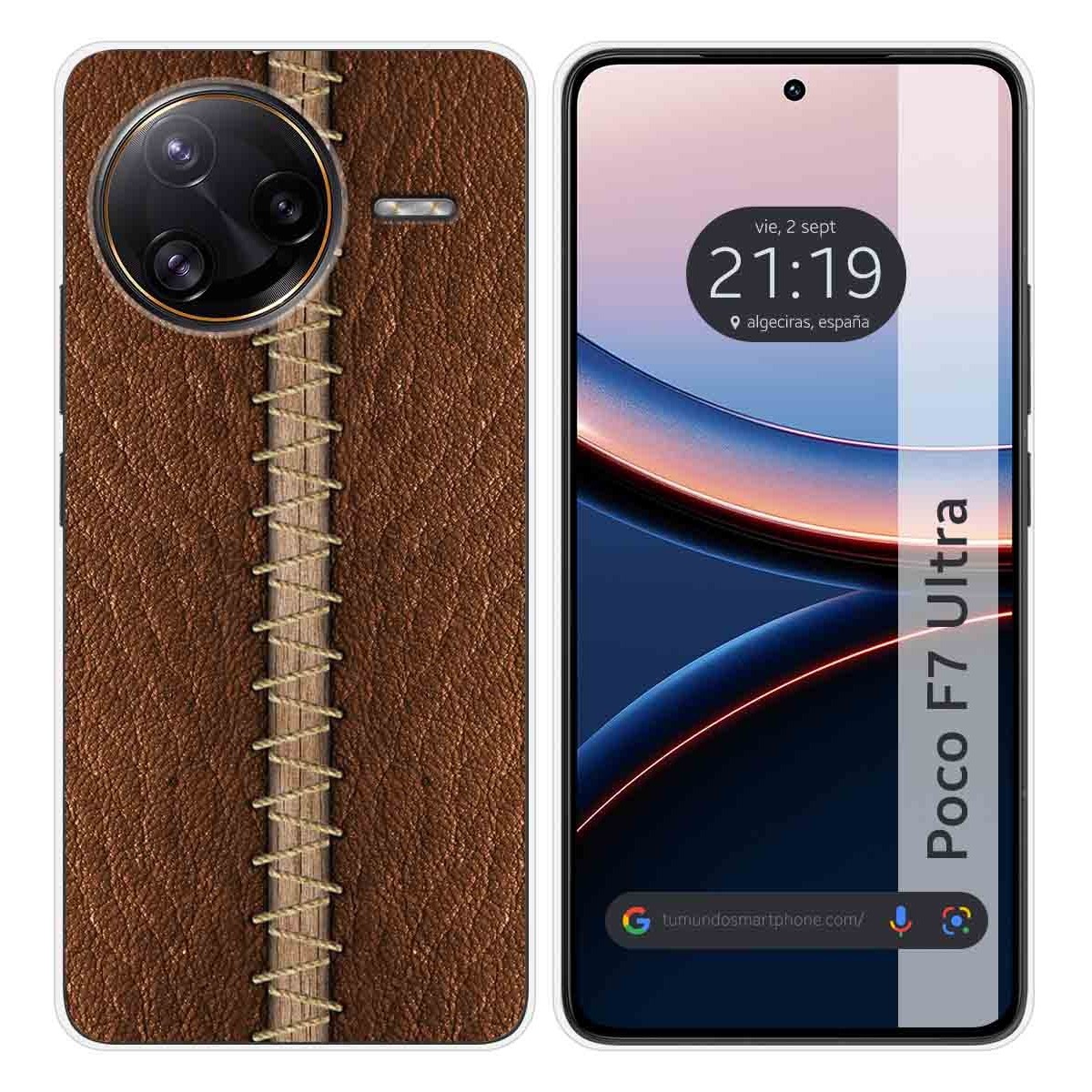 Funda Silicona para Xiaomi Poco F7 Ultra 5G diseño Cuero 01 Dibujos