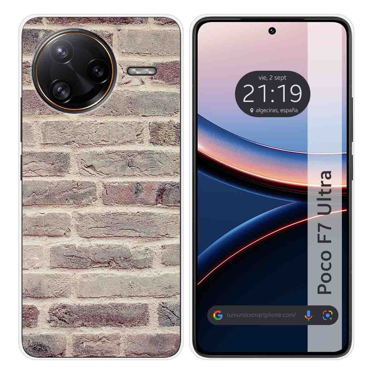 Funda Silicona para Xiaomi Poco F7 Ultra 5G diseño Ladrillo 01 Dibujos