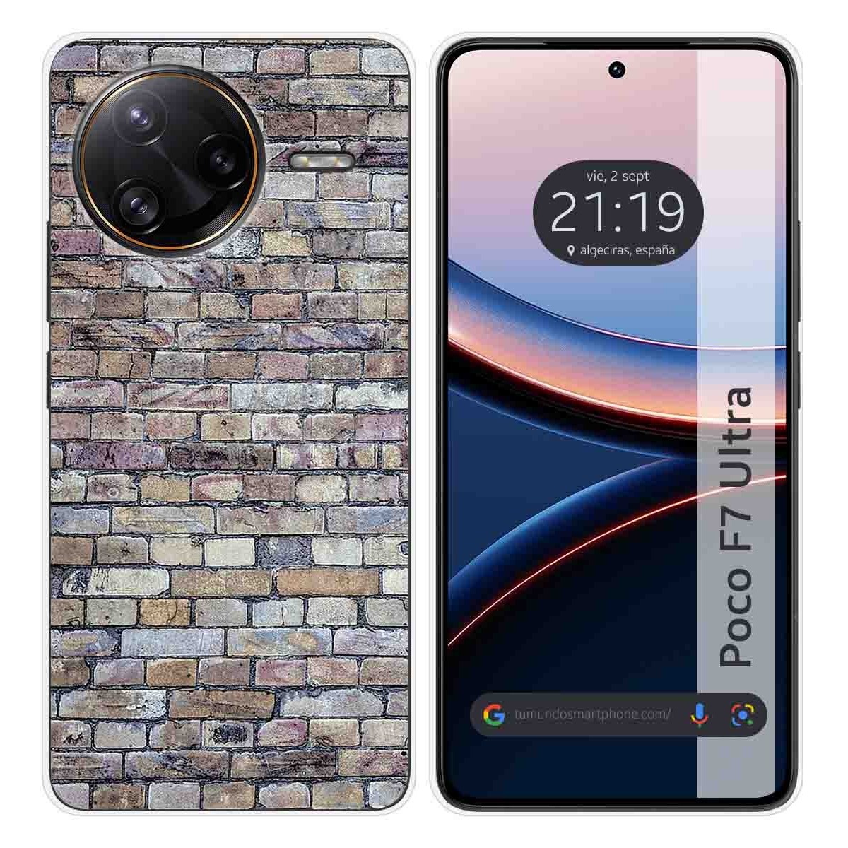 Funda Silicona para Xiaomi Poco F7 Ultra 5G diseño Ladrillo 02 Dibujos