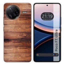 Funda Silicona para Xiaomi Poco F7 Ultra 5G diseño Madera 02 Dibujos
