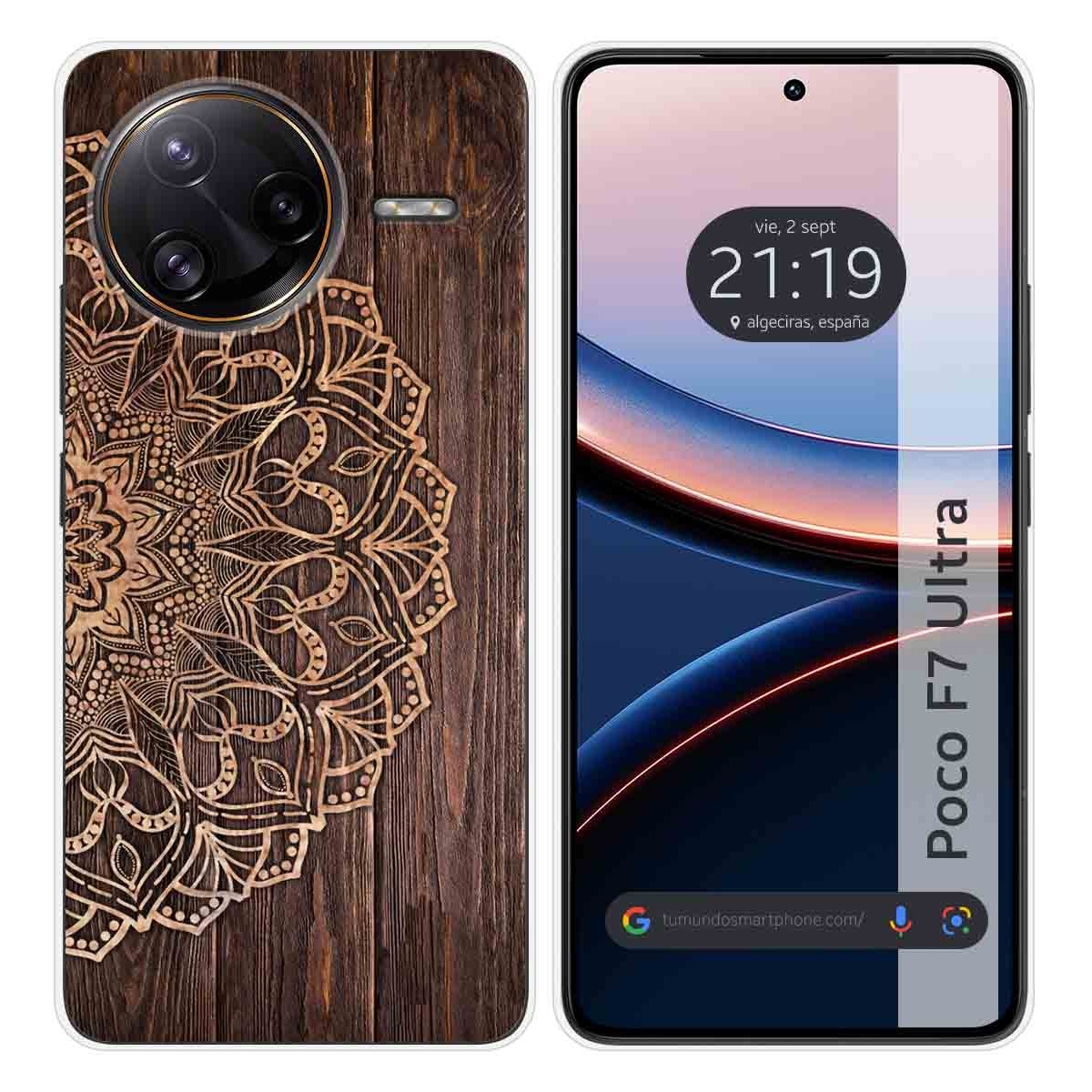 Funda Silicona para Xiaomi Poco F7 Ultra 5G diseño Madera 06 Dibujos