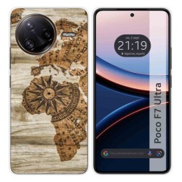 Funda Silicona para Xiaomi Poco F7 Ultra 5G diseño Madera 07 Dibujos
