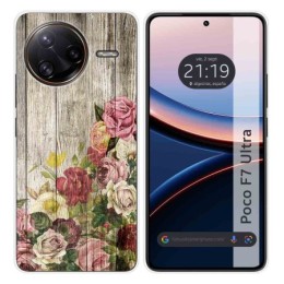Funda Silicona para Xiaomi Poco F7 Ultra 5G diseño Madera 08 Dibujos