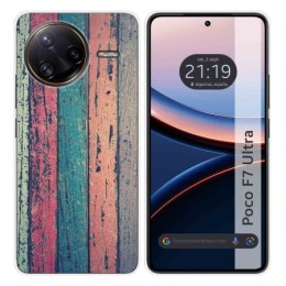 Funda Silicona para Xiaomi Poco F7 Ultra 5G diseño Madera 10 Dibujos
