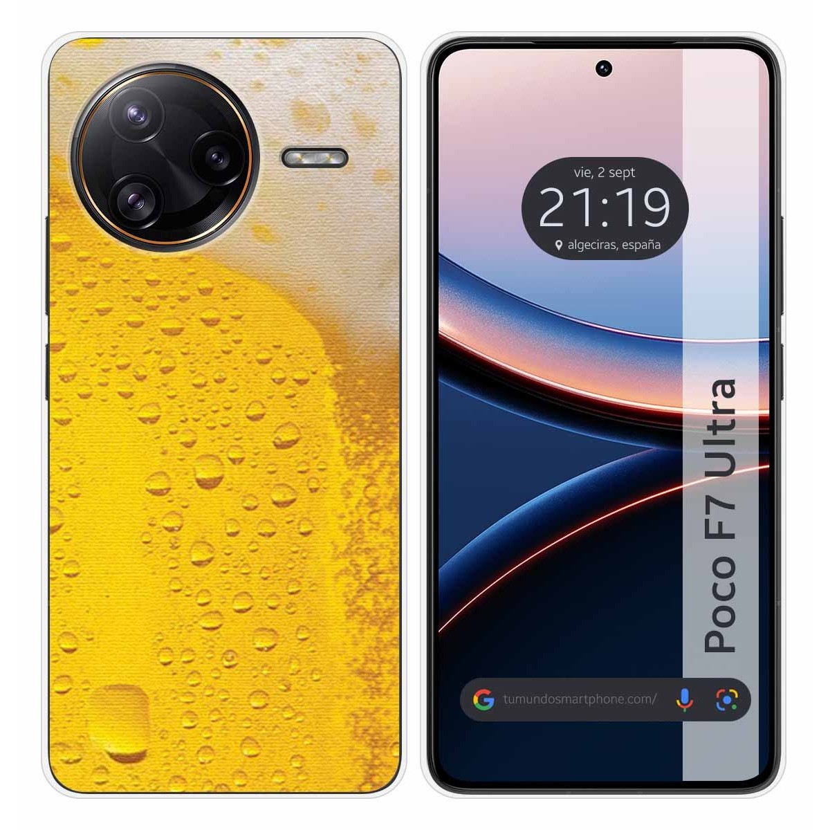 Funda Silicona para Xiaomi Poco F7 Ultra 5G diseño Cerveza Dibujos