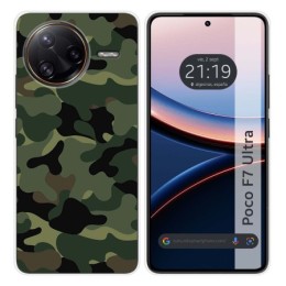 Funda Silicona para Xiaomi Poco F7 Ultra 5G diseño Camuflaje Dibujos