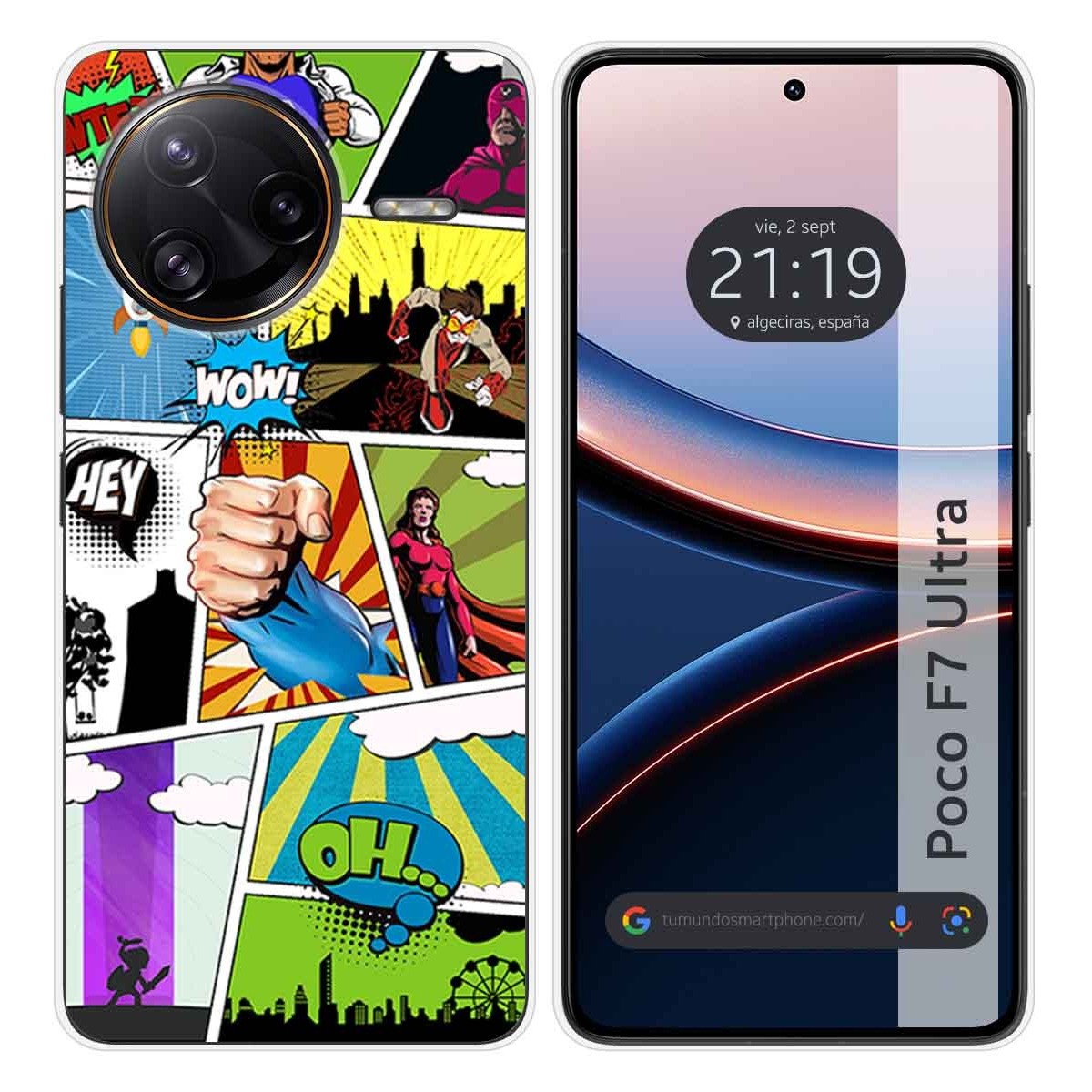 Funda Silicona para Xiaomi Poco F7 Ultra 5G diseño Comic Dibujos