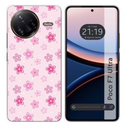 Funda Silicona para Xiaomi Poco F7 Ultra 5G diseño Flores Dibujos
