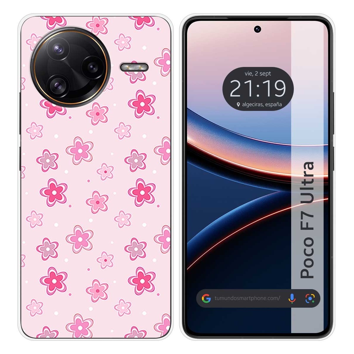 Funda Silicona para Xiaomi Poco F7 Ultra 5G diseño Flores Dibujos