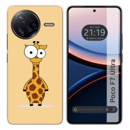 Funda Silicona para Xiaomi Poco F7 Ultra 5G diseño Jirafa Dibujos