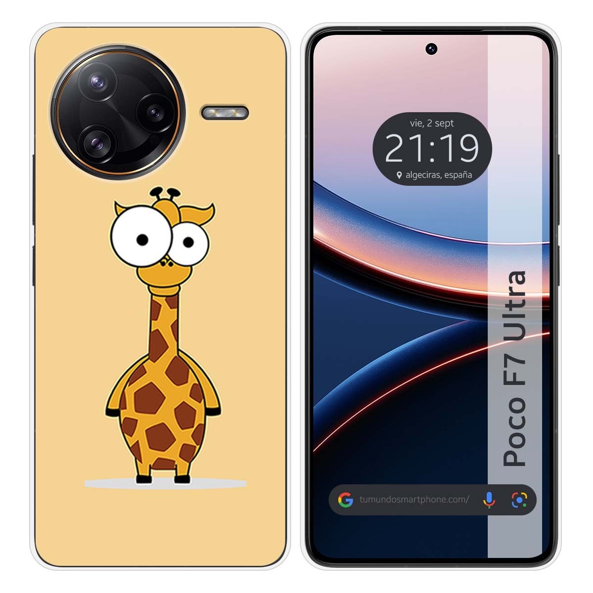 Funda Silicona para Xiaomi Poco F7 Ultra 5G diseño Jirafa Dibujos