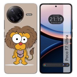 Funda Silicona para Xiaomi Poco F7 Ultra 5G diseño Leon Dibujos