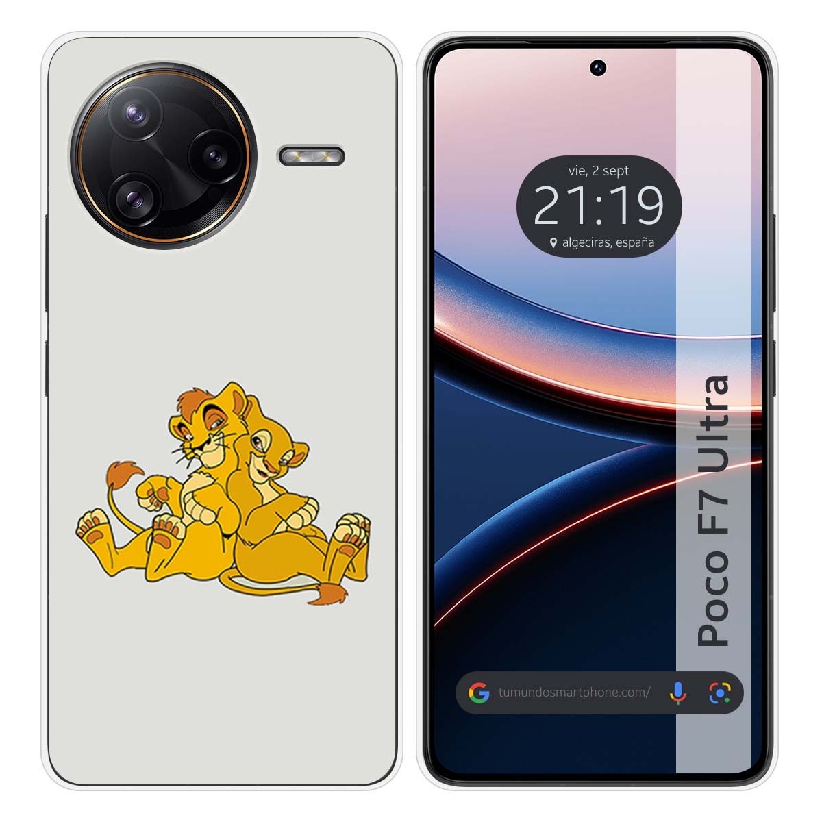 Funda Silicona para Xiaomi Poco F7 Ultra 5G diseño Leones Dibujos