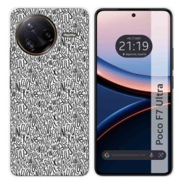 Funda Silicona para Xiaomi Poco F7 Ultra 5G diseño Letras Dibujos
