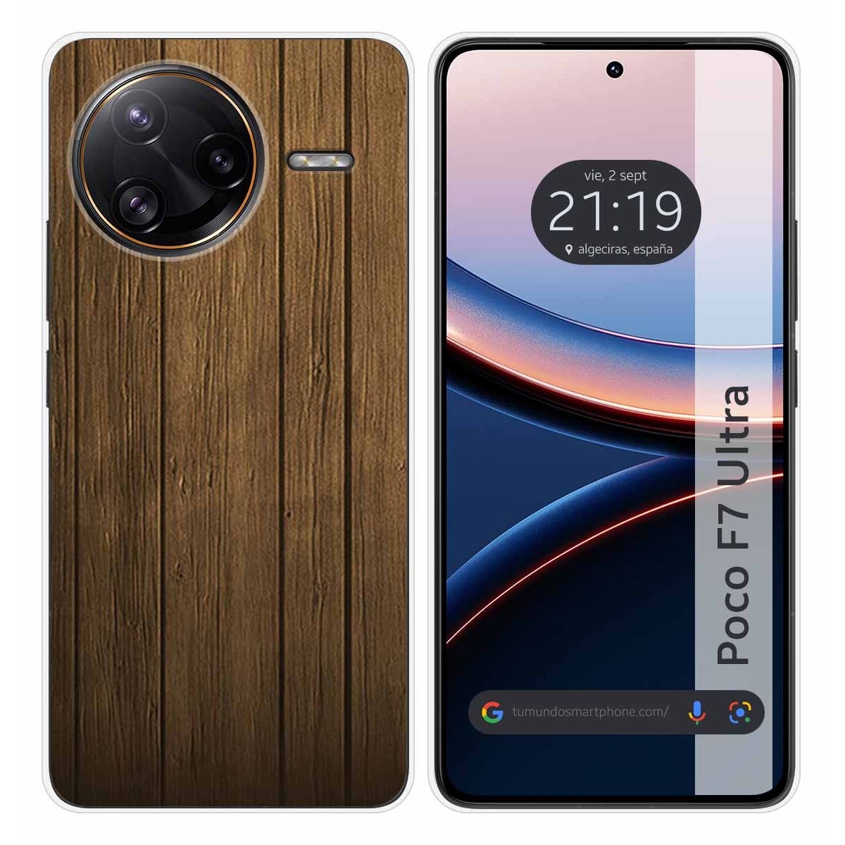 Funda Silicona para Xiaomi Poco F7 Ultra 5G diseño Madera Dibujos