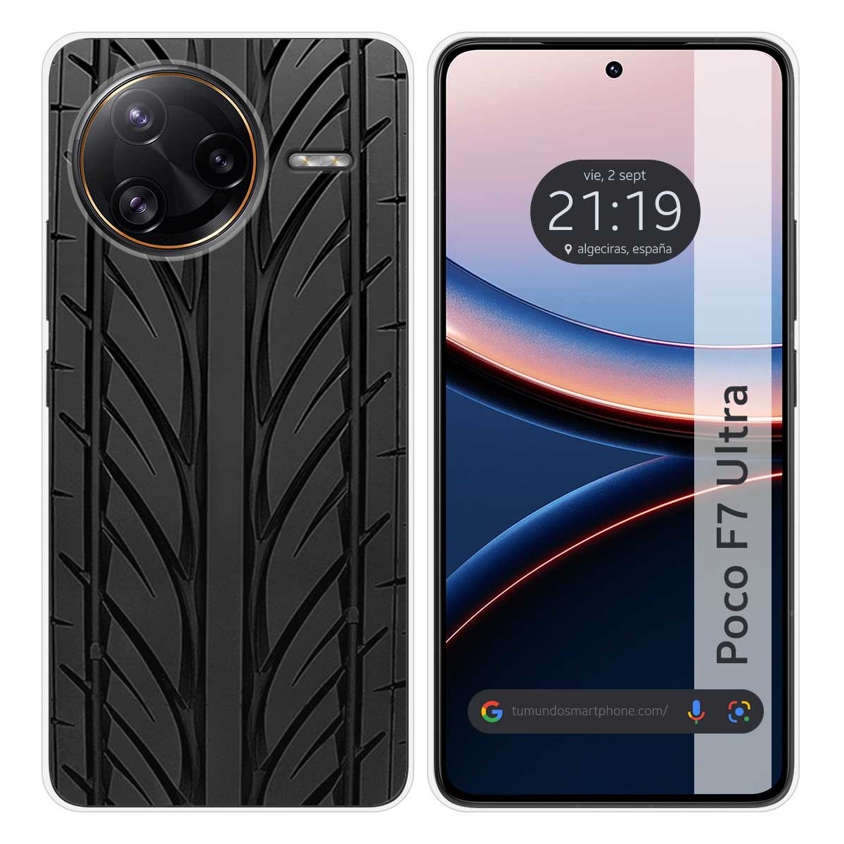 Funda Silicona para Xiaomi Poco F7 Ultra 5G diseño Neumatico Dibujos