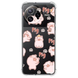 Funda Silicona Antigolpes para Xiaomi Poco F7 Ultra 5G diseño Cerdos Dibujos