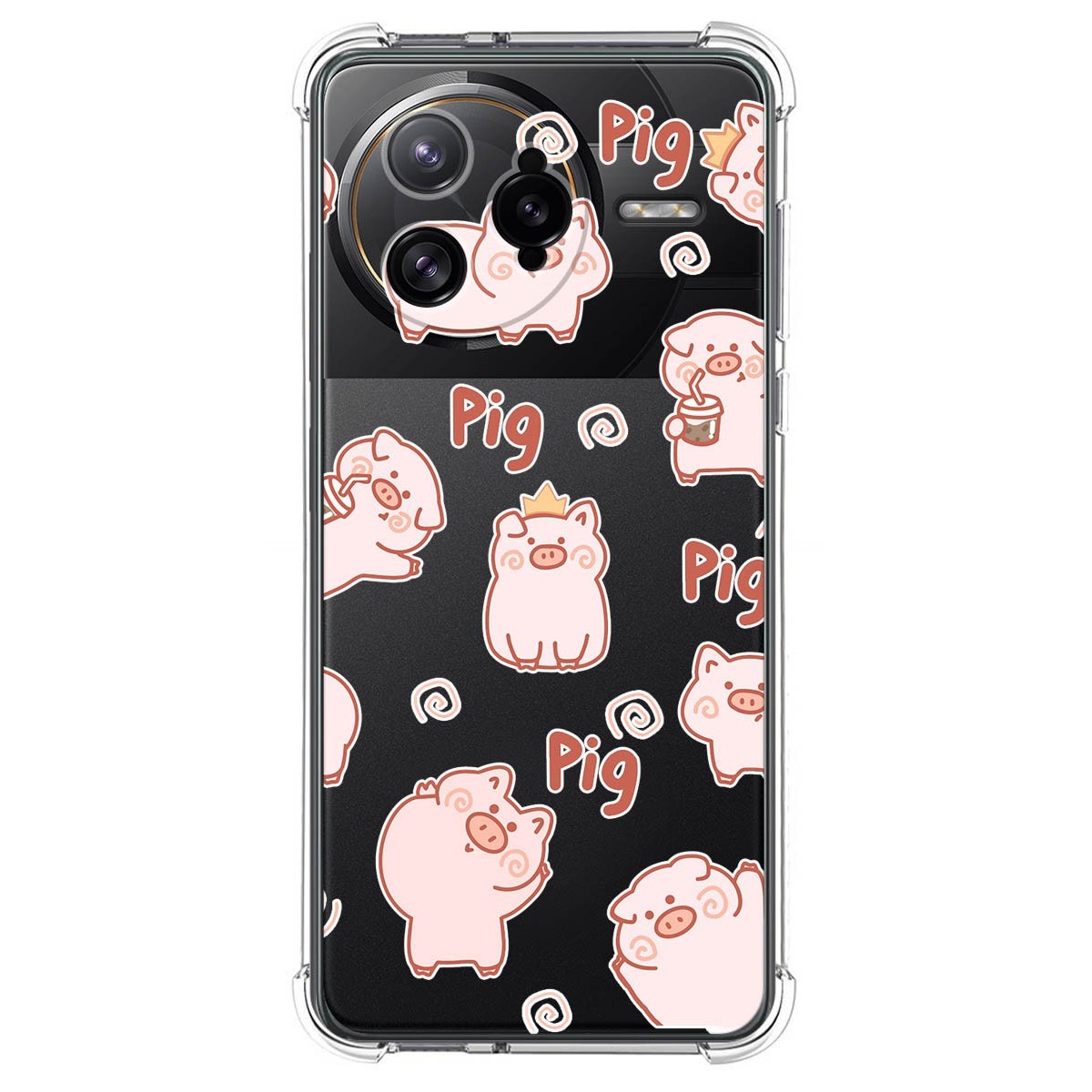 Funda Silicona Antigolpes para Xiaomi Poco F7 Ultra 5G diseño Cerdos Dibujos